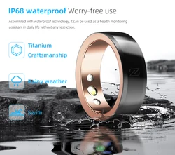 Smart Ring Activity Tracker HR214 with NFC Heart Rate Sleep Monitor Blood Oxygen Blood Pressure APP Compatible with Android/iOS