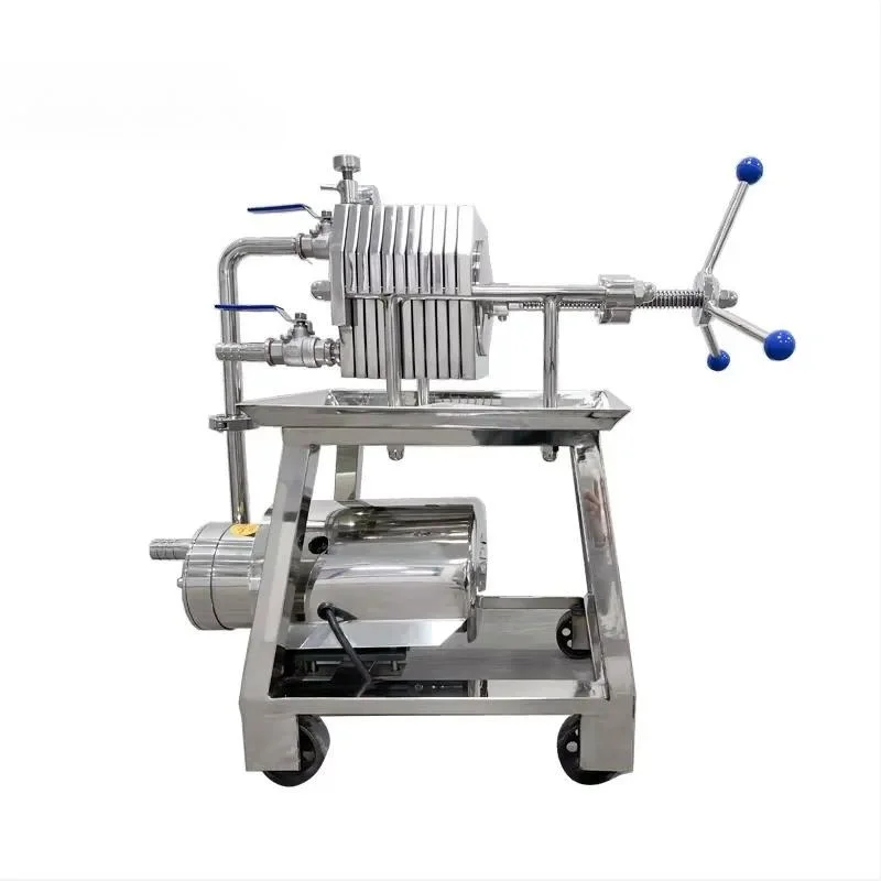 Stainless steel plate and frame filter, juice honey syrup filter