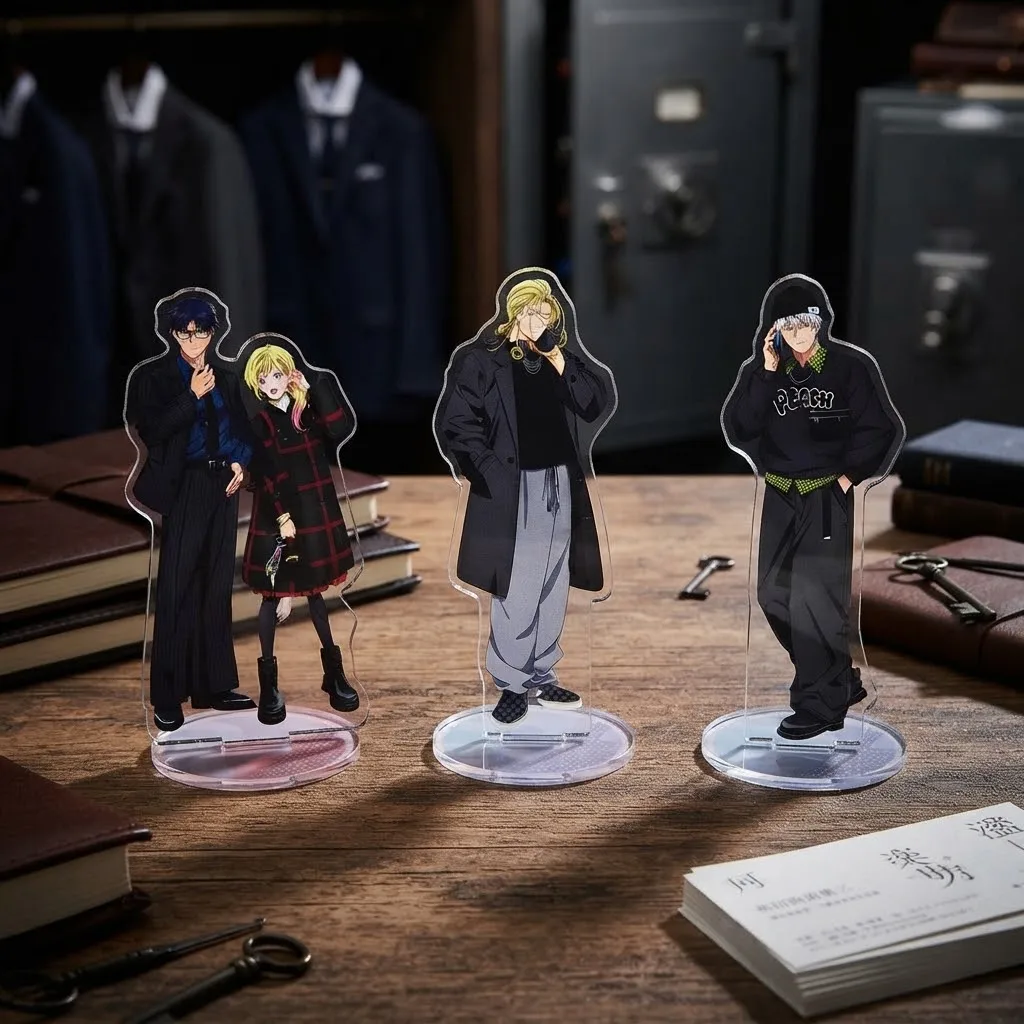 Anime Character Standee Marriage Toxin Gero Hikaru Acrylic Key Chain Desk Decoration Collectible Figure Gift for Anime Fans