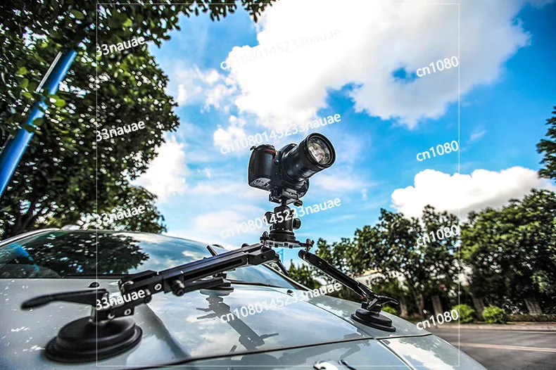 For car camera shooting, suction cup, powerful support, stabilizer, SLR car camera, camera head