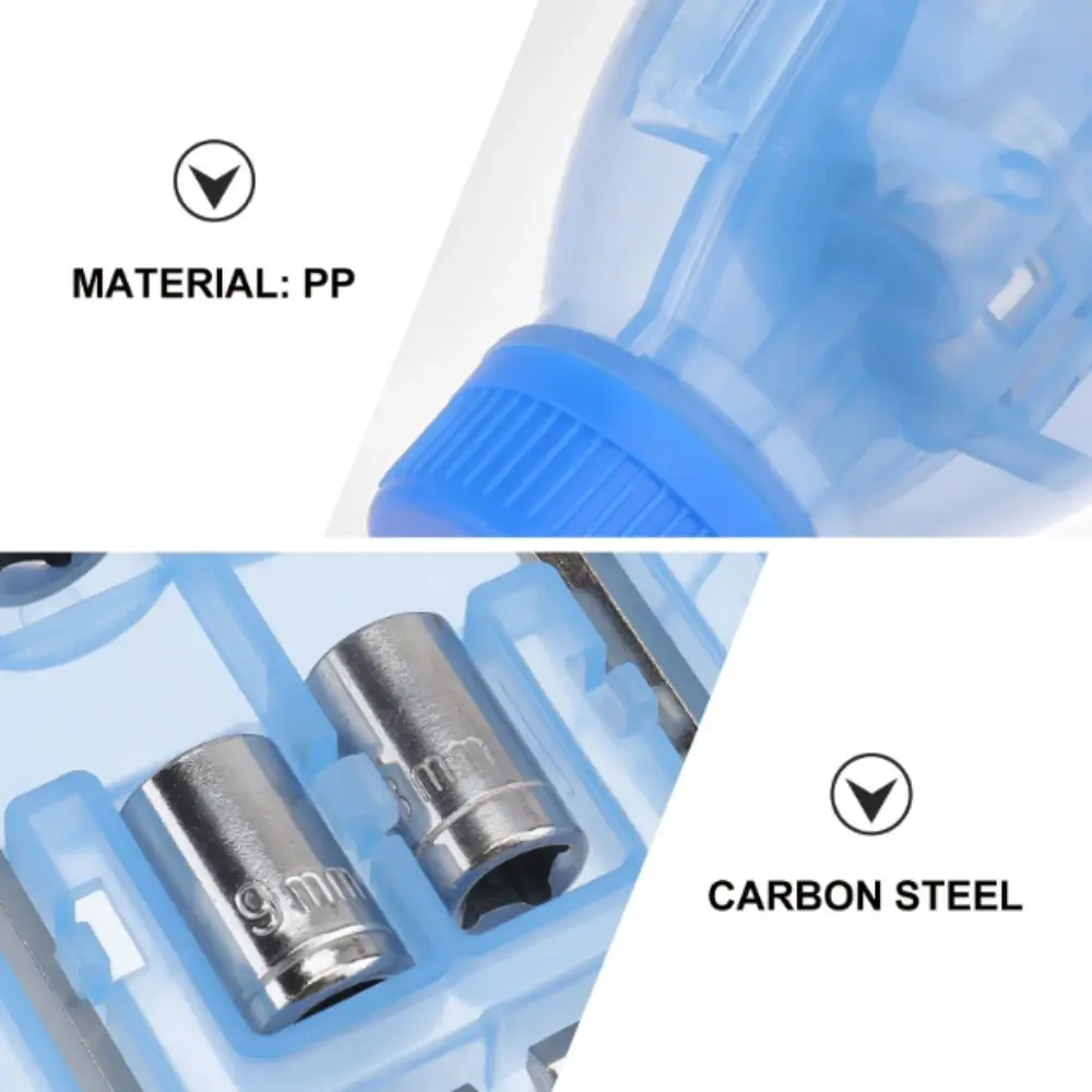 

Comfortable Design Bottle-Design Screwdriver Wear-Resistant Sky-Blue Screwdriver Tool Set Long-Lasting Bottle Design