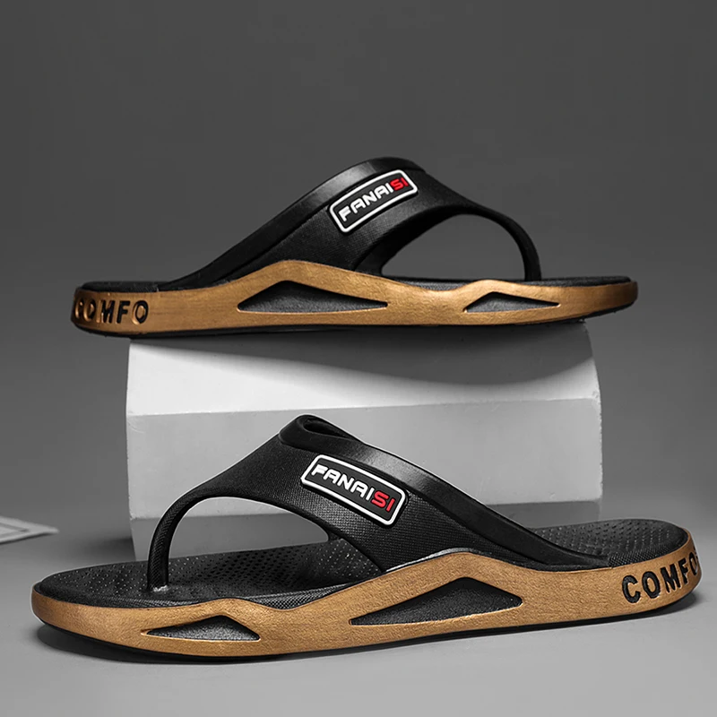 Summer Fashion Men's Slippers Outdoor Sports Flip Flops Hiking Travel Bathing Park Casual Wear, Comfortable Breathable Non-slip image 5