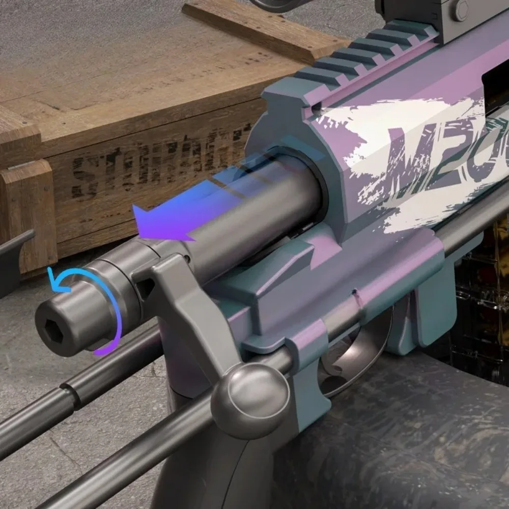 Pistola de juguete M200 de concha continua para niños, pistola de juguete de concha suave, batalla al aire libre, Rifle de francotirador cargado manualmente, modelo regalo de Navidad