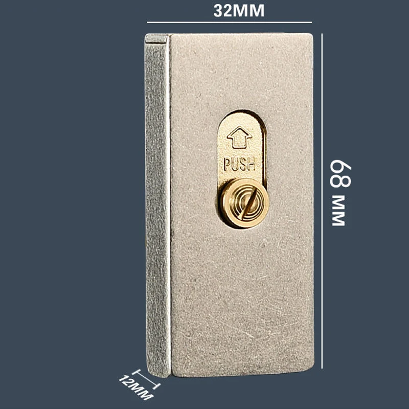 Rare Upward Slide Fuel Lighter Automatic Ignition Gasoline Smoking Lighter Brass Inner&Zinc Alloy Shell New Design Men Gift