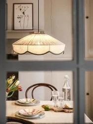 Modern Japanese Wabi Sabi Retro Fabric Chandeliers Living Dining Bedroom Room Decoration Pendant Lights Indoor Lighting Fixtures