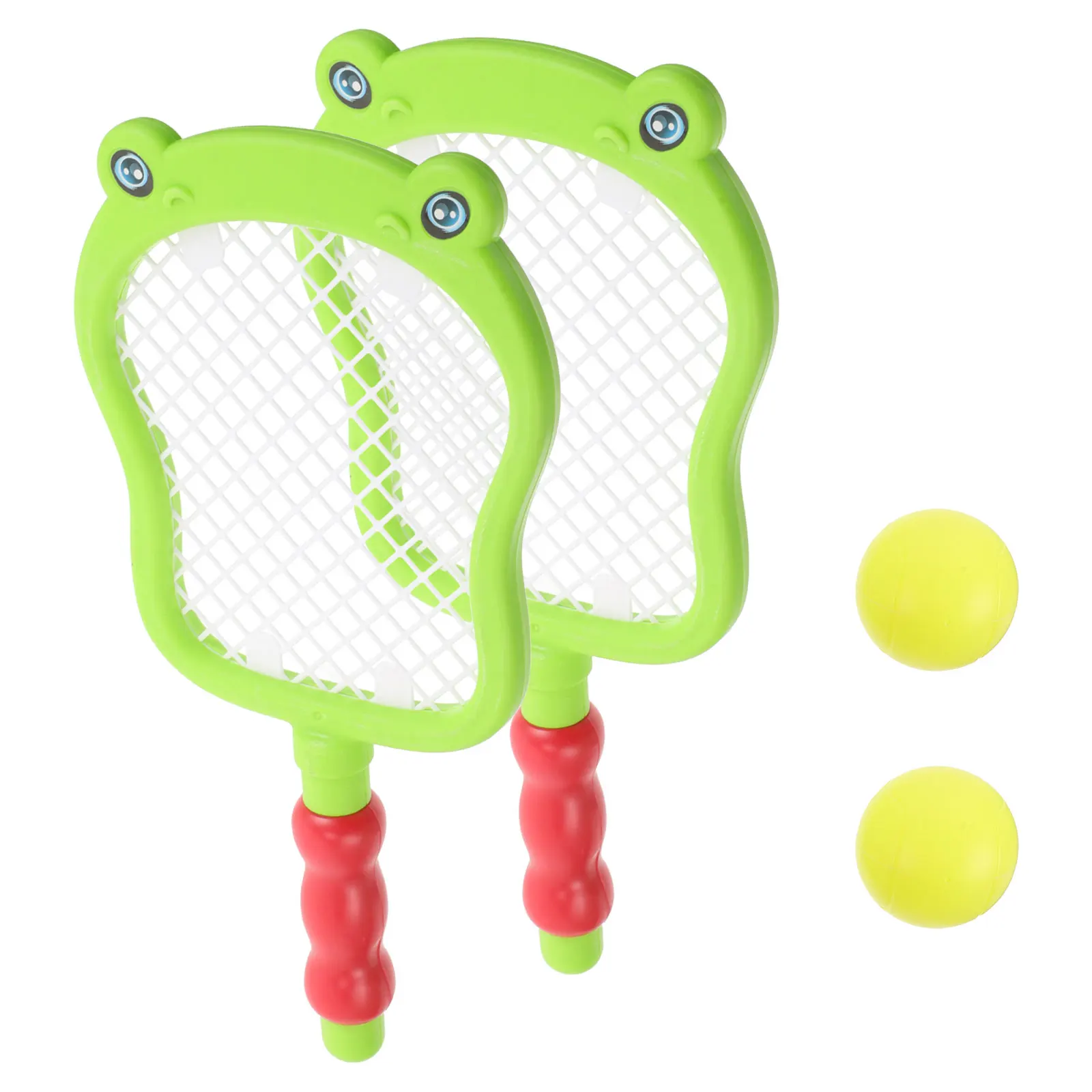 

1 set 1 s Tennis Set Lightweight Easy Grip Rackets Balls Safe Materials Indoor Outdoor Play Realistic Design Sports