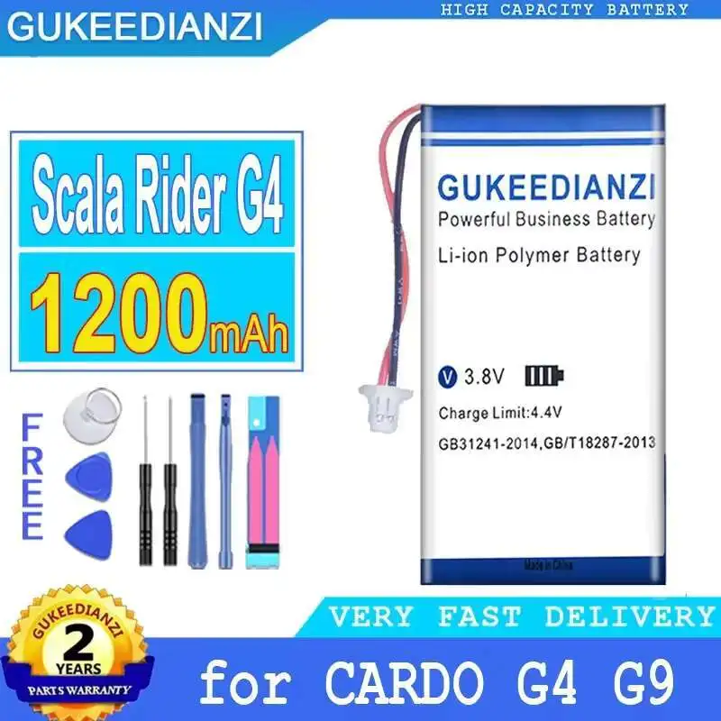 

Motorcycle Bluetooth Headset Battery 1200Mah For Cardo Scala Rider G4 G9 G9x Schuberth C3 BAT00002 BAT00004 WW452050-2P