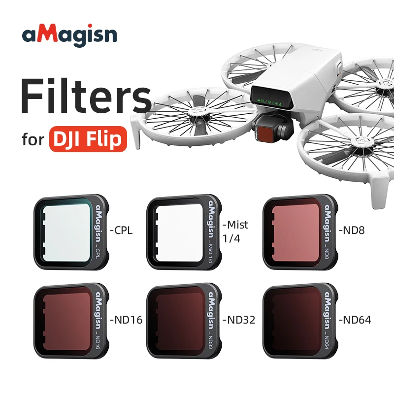

aMagisn CPL ND Black Mist 1/4 Filter for DJI Flip HD Optical Glass Vignette-Free Lens Filter for Flip Drone Accessories