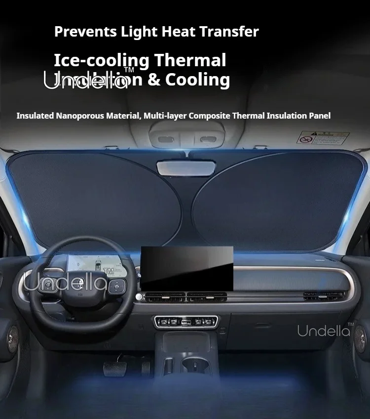 Car Sunshine For GWM ORA 5 2026 2027 Car Sun Visor Front Windshield Sunshade Heat Insulation Cover Anti-UV Interior Accessories