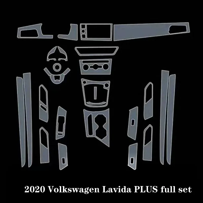 For 20 models of Volkswagen Lavida PLUS car interior film center console instrument panel transparent protective film
