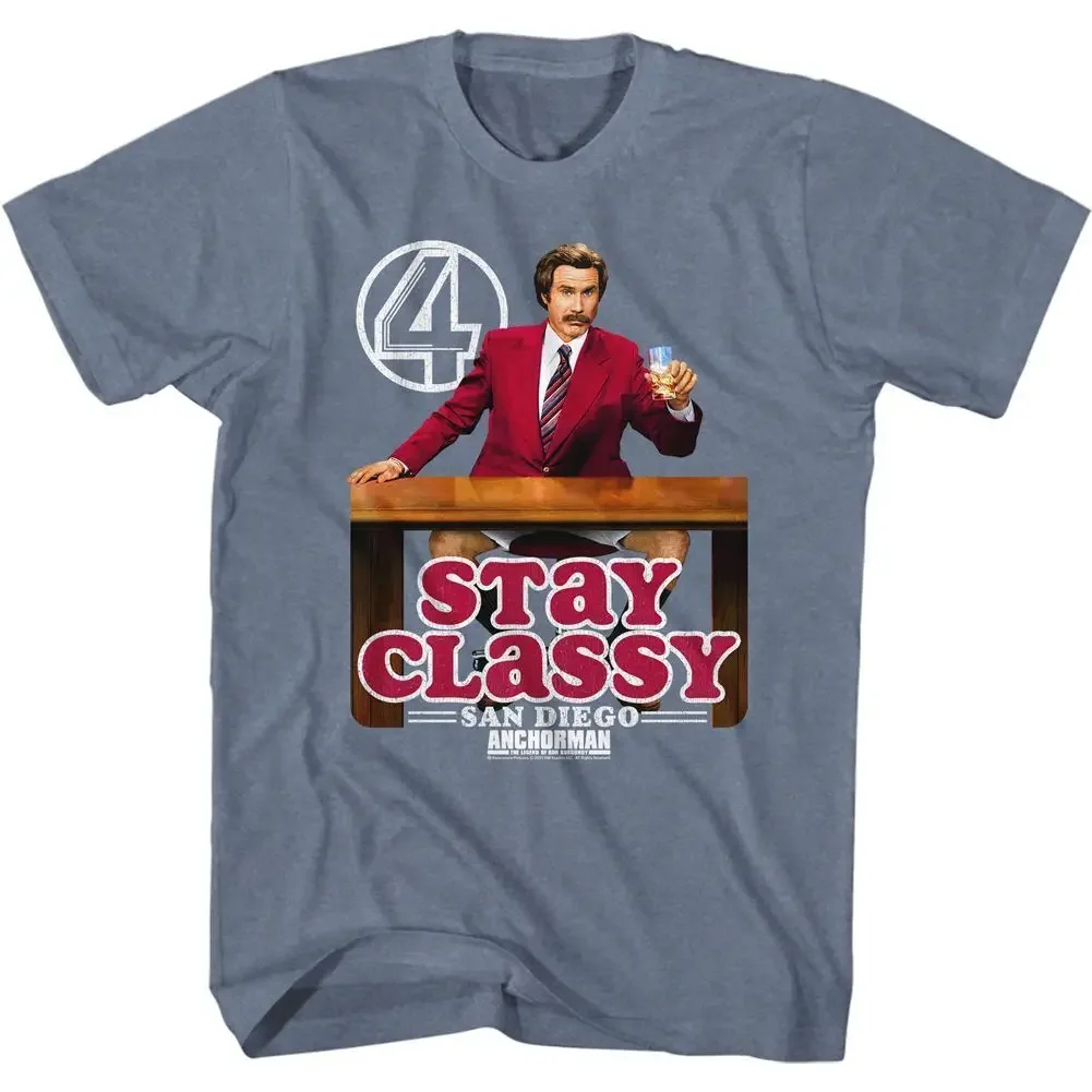 

Классическая рубашка с логотипом Anchorman Stay