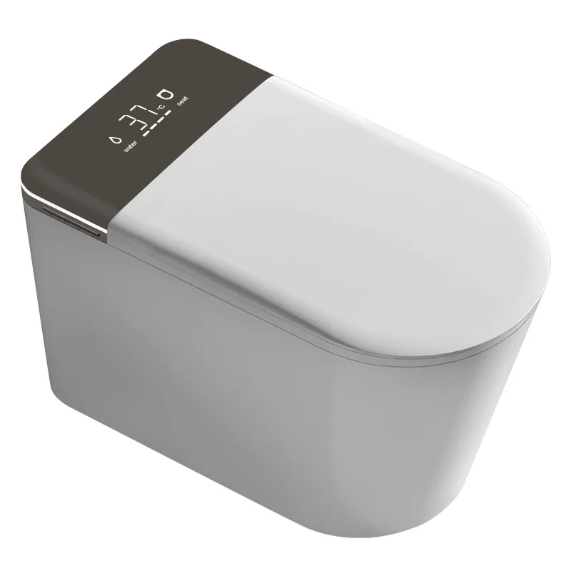 Smart Toilet with Digital Display Warm Air Drying Smart Bidet Toilet Foot Sensor Smart Toilet Intelligent