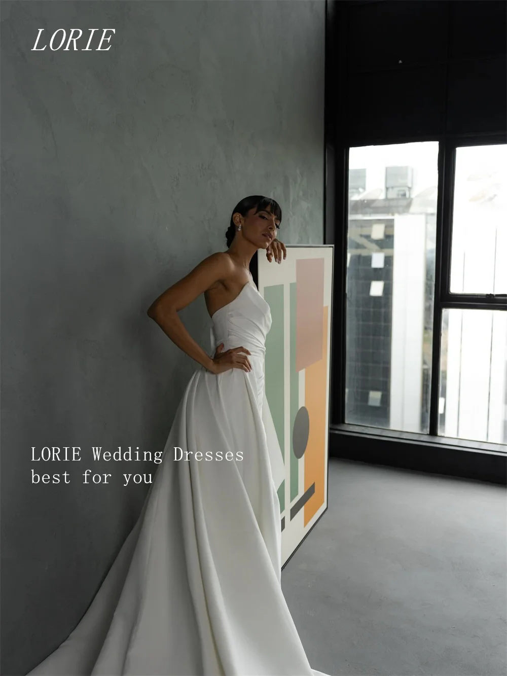 LORIE Luxury Mermaid Wedding Dress Design Orient Strapless Bridal Dresses Sleeveless Pleat Wedding Gown Customized 2026