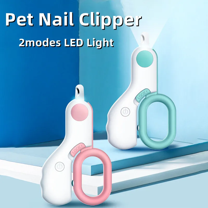 Dog\'s Nail Clipper with LED Light Short Nail Cutter for Puppy Kitten Pet Nail Clippers Pet Claw Grooming Pet Supplies Grooming