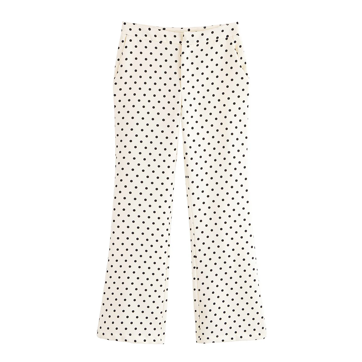 Modne, wygodne spodnie codzienne uniwersalne, luźne, modne, długie spodnie z prostymi nogawkami, z wysokim stanem, na lato 2025