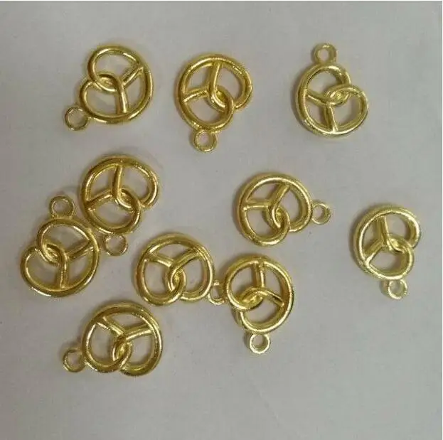 20pcs 14x13mm hole:2.3mm Alloy matel pretzel pendants  HWH0010