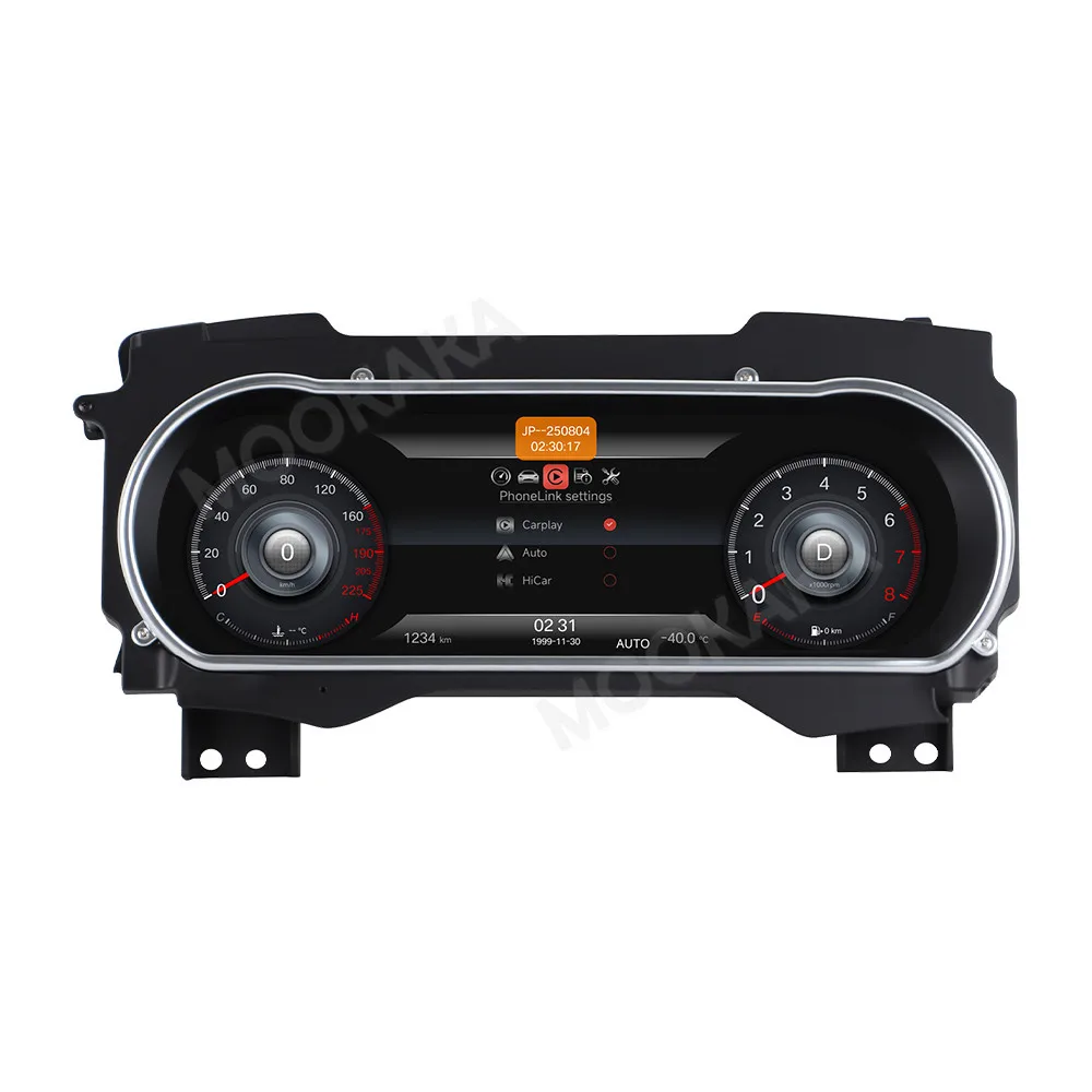 Car dashboard Auto Gauge For Jeep Wrangler 2018~2023 LCD Instrument Digital Cluster Dashboard Panel Linux 12.3 Inch Speed Meter