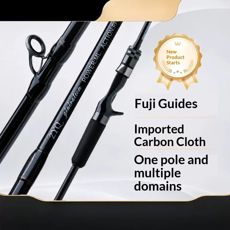 

ZYQ Leishi Fishing Rod, Toray 30T+40T Carbon, Casting/Spinning Rod, Long Cast Ultralight Versatile Rod