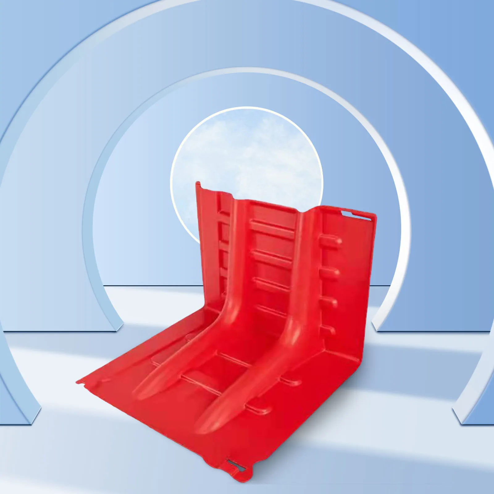 52 سنتيمتر 6 قطعة حاجز الوقاية من الفيضانات البلاستيك ABS حاجز الفيضانات السريع يغطي L على شكل لخدود تحويل النهر الطرق السريعة #4