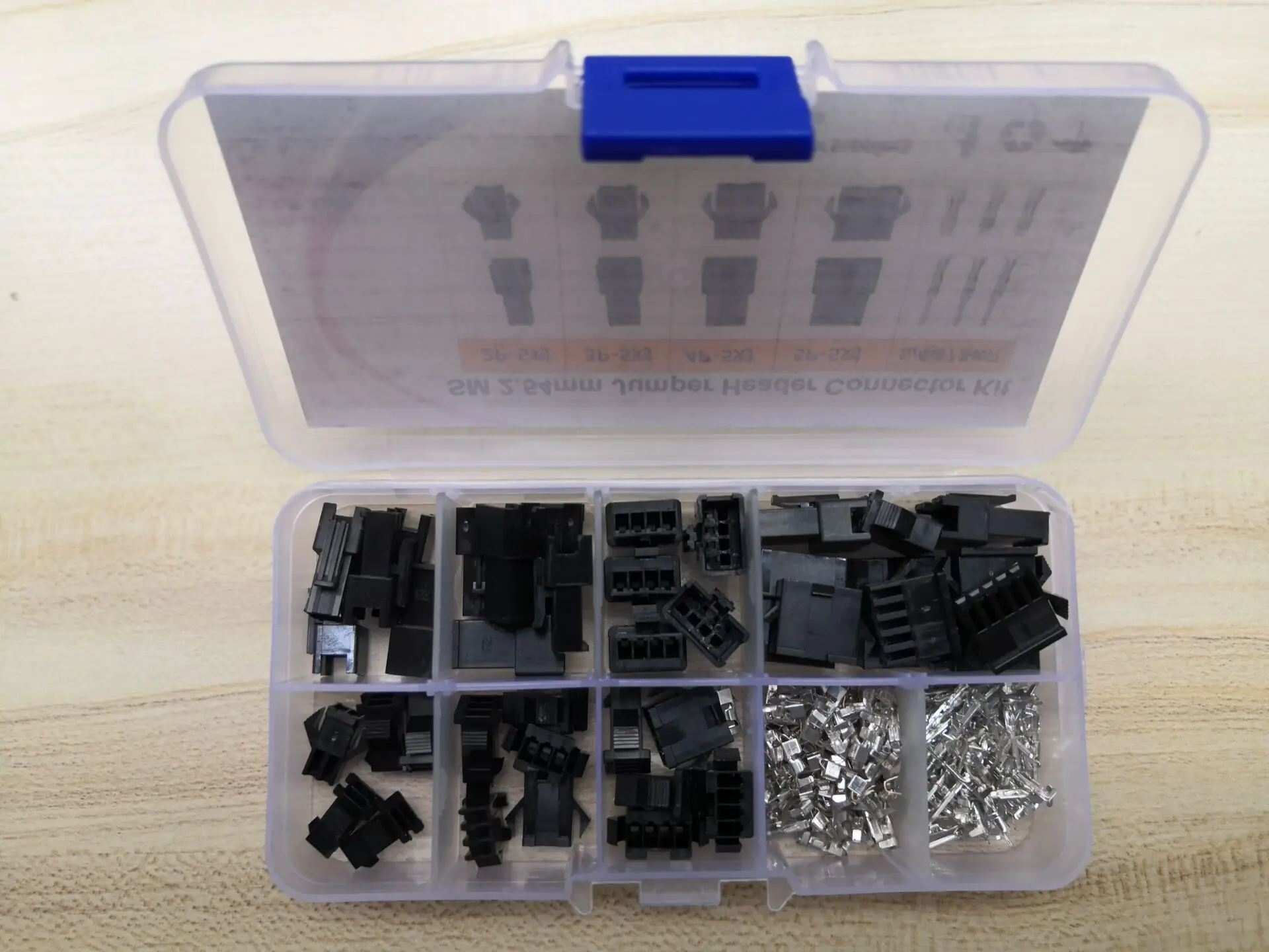 200PCS SM-2P/3P/4P/5P Female And Male Plug Socket Housing JST SM Wire Connector Pitch 2.54MM 2R JST SM2.54 Pin kit+Terminals