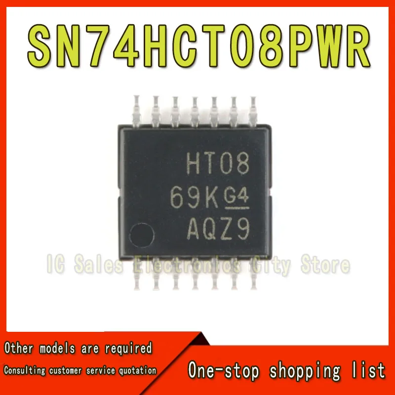 Original SN74HCT08PWR TSOP-14 four-way 2-input positive and door mount-logic chip