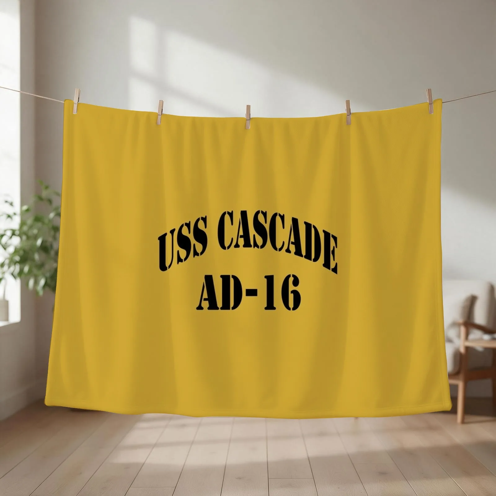 USS CASCADE (AD-16) SHIP'S STORE Throw Blanket Hair Nap Luxury Thicken Blankets For Sofas Blankets