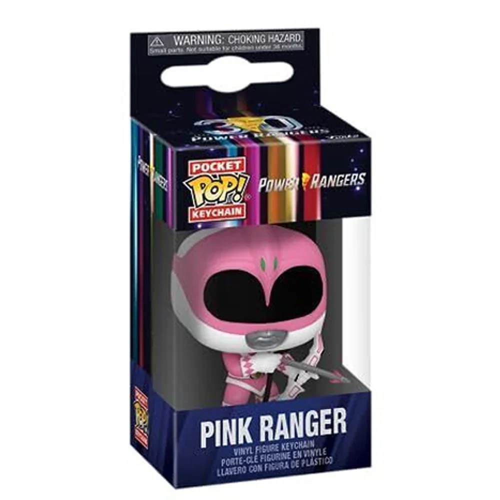 POP Keychain Kpop POWER RANGERS Cartoon Red RANGERS Black RANGERS Pocket Pop Keychain Vinyl Action Figure Collection Toys