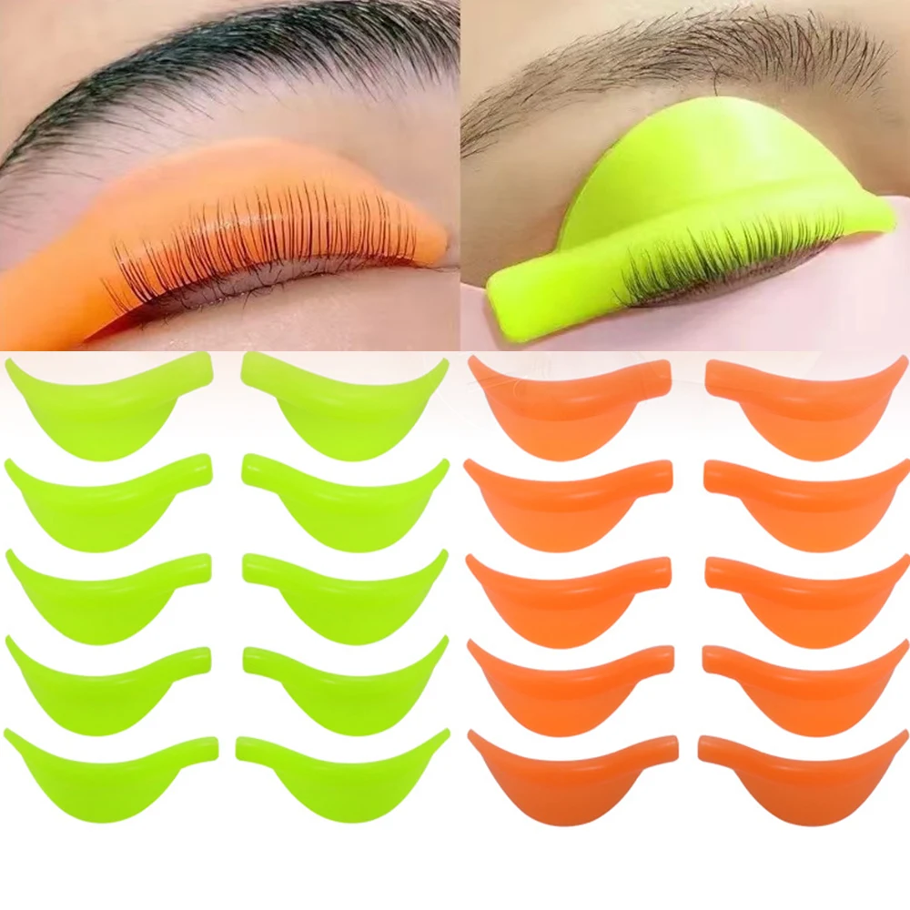 New 5Pair/pack Silicone Eyelash Perm Pad Recycling Lashes Rods Shield Lifting 3D Eyelash Curler Makeup Accessories Applicator