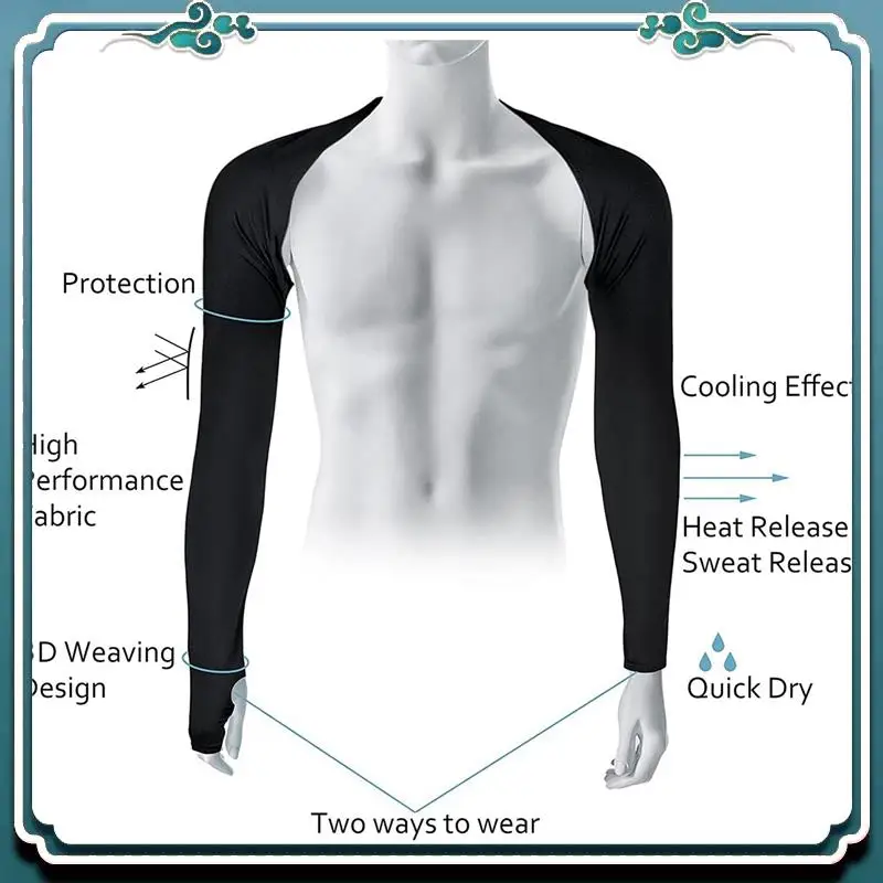 Reliable 8 Pcs Cooling Shawl Arm Sleeves Sun Protection Shawl Golf Shawl Anti-UV Arm Sleeves With Finger Hole For Cycling