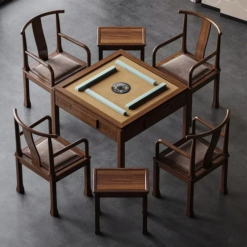 w27- Wood Mahjong  Dining Table Dual-use Electric Mahjong Table Fully  Household Four-player Machine