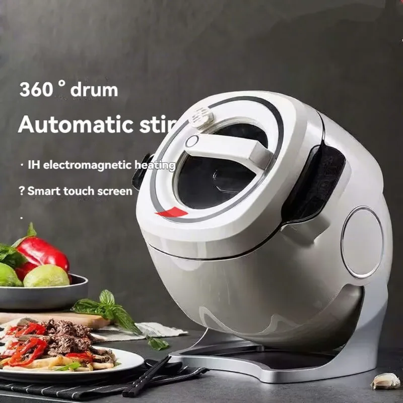 Intelligent Household Drum Type Stir Fry Pan Multi-Functional Stir Fry Machine Industrial Equipment