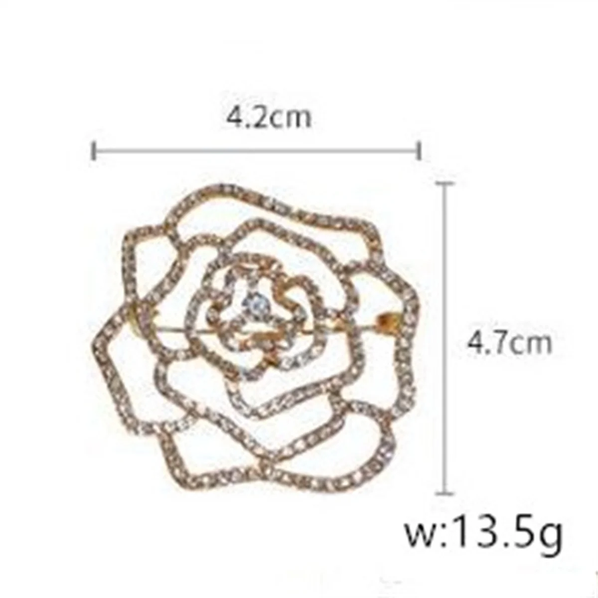 1 قطعة بروش جوفاء ، قصر الأوروبية والأمريكية نمط فاخر مزاجه زهرة مجوهرات حفلة عيد ميلاد هدية 20205