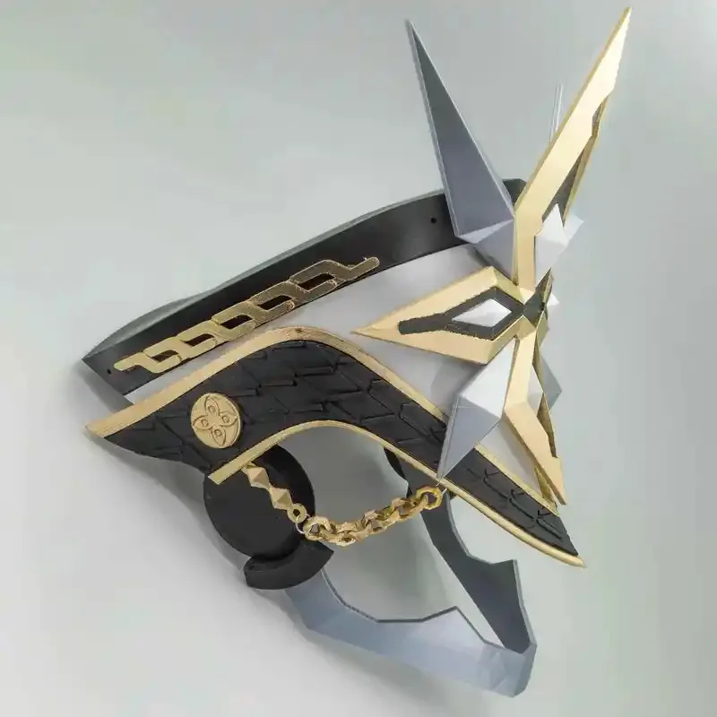 

25COSEleven Fatui Harbingers The Captain Capitano Cospaly Helmet Mask Game Genshin Impact II Halloween Costume Adult Prop