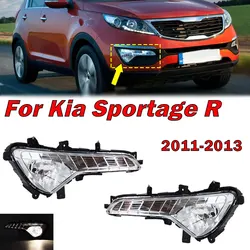 Car Accessories Fog Lamp For Kia Sportage R 2011 2012 2013 Front Bumper Daytime Running Light Auto Foglight Assembly With Bulb