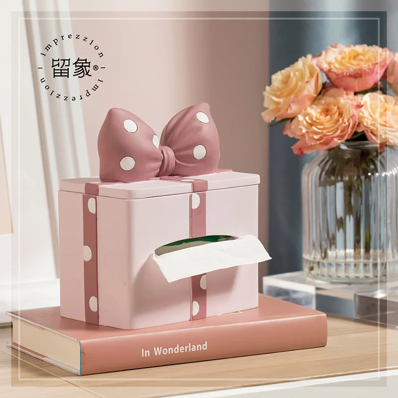 

Rabbit Treasure Creative Tissue Box Simple Modern Living Room Coffee Table Desktop Light Luxury Napkin Paper Table Ornament