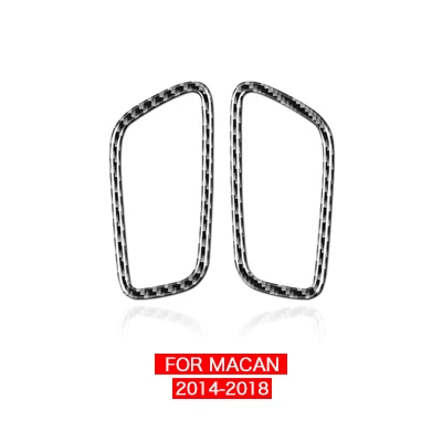

Carbon Fiber Side Air Vent Cover For Porsche Macan 2014-2018 Real 3D Sticker Trim Interior Accessories Decoration Upgrade Parts