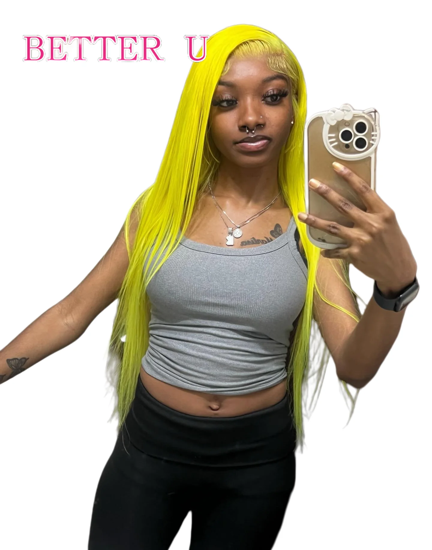 

13x6 Yellow Lace Front Wigs 100% Human Hair Pre Plucked Brazilian Raw Hair Straight 613 Colored 13x4 Lace Frontal Wig For Women