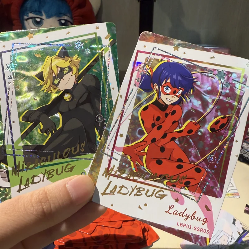 การ์ดอนิเมะ Miraculous: Tales of Ladybug ของขวัญคริสต์มาส การ์ดสะสมเกม ของเล่นเด็ก ของเล่นเสริม กล่องสุ่มลาย