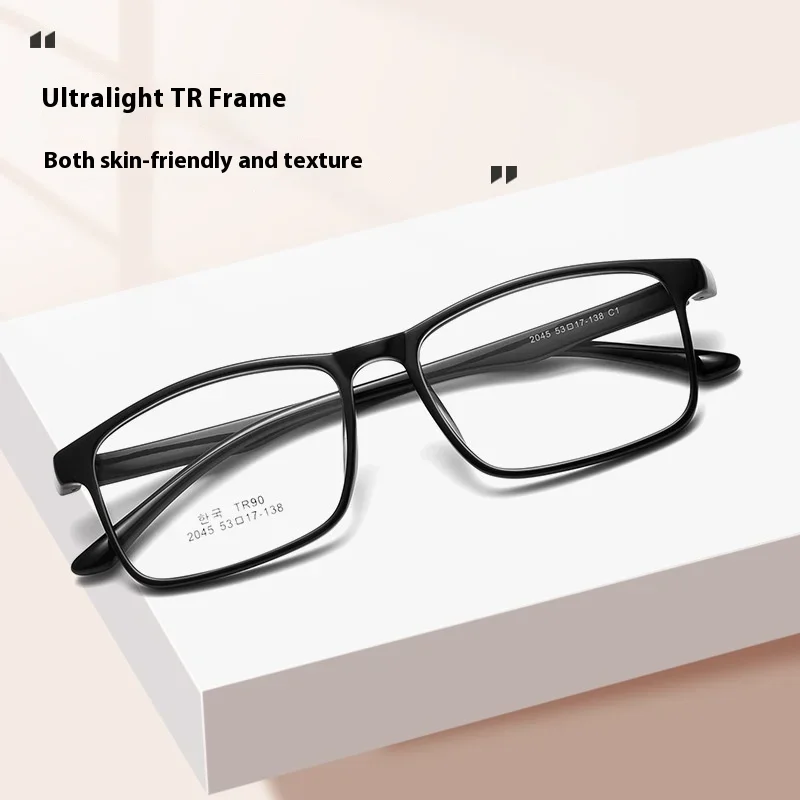 Ultra-light Stylish TR90 Black Unisex Myopia Blue Light Glasses Women Optical Prescription Progressive Multifocales Progresivos