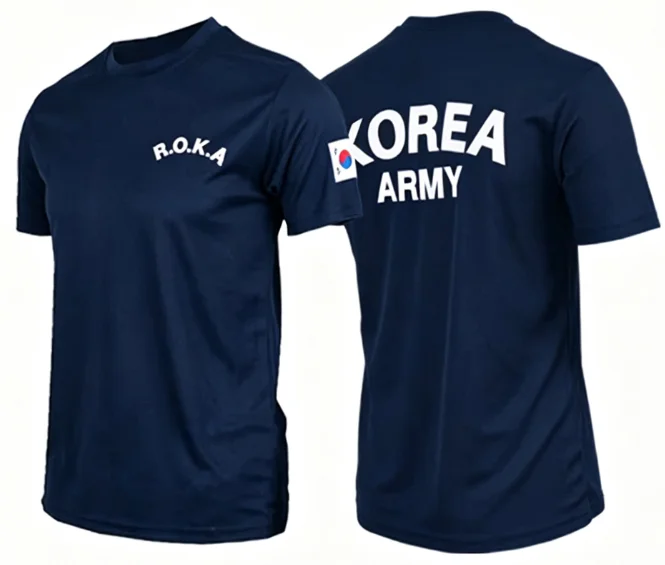 2026 NewArmy Men's Shirt 2026 Summer New Cotton Breathable Republic of Korea Army Classic Military Enthusiast Tshirt