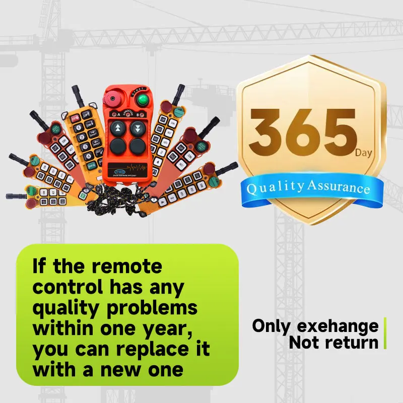 NewQ202 2 buttons double speed Industrial Wireless Radio Crane Remote Control switches winches Hoist track crane Lift controller