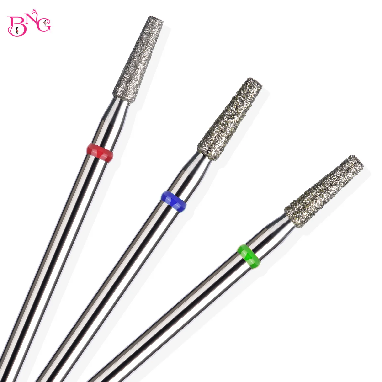 BNG colonna Diamond Burr Nail Drill Bits Rotary Russian Cuticle Bit Electric Manicure Drill Nails Accessories Tool