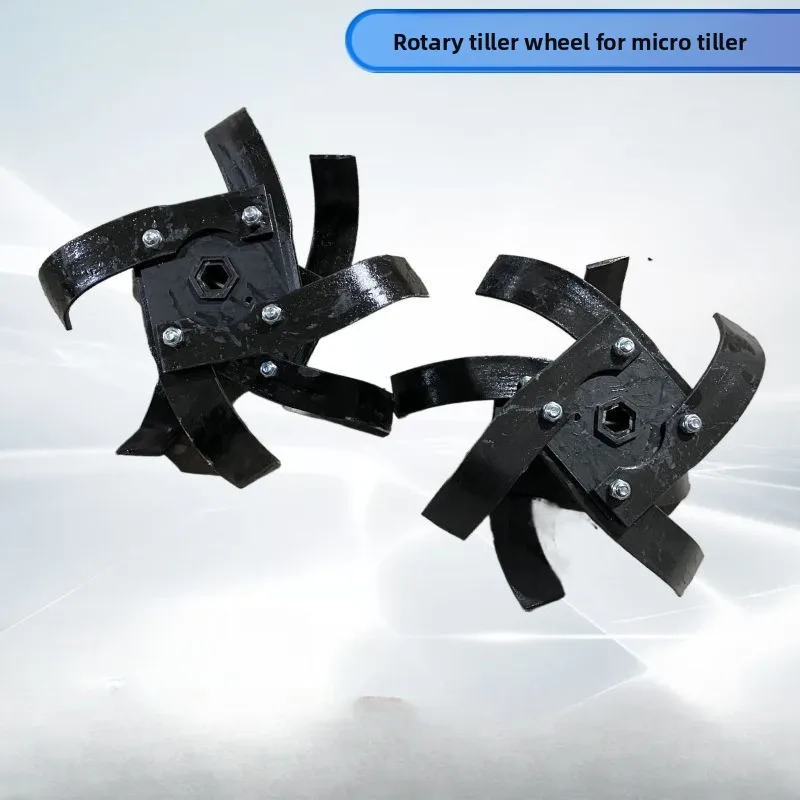 

Garden Tool Accessories Loosen Soil and Hit The Ground Cultivation Power Tool Parts Six Square Two Sets of Tillage Knives