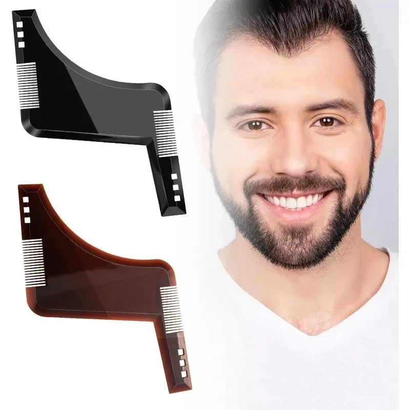 

Высококачественный инструмент для формирования бороды премиум-класса, 2 шт. для мужчин — руководство по трафарету для идеальных симметричных линий и точной обрезки дома