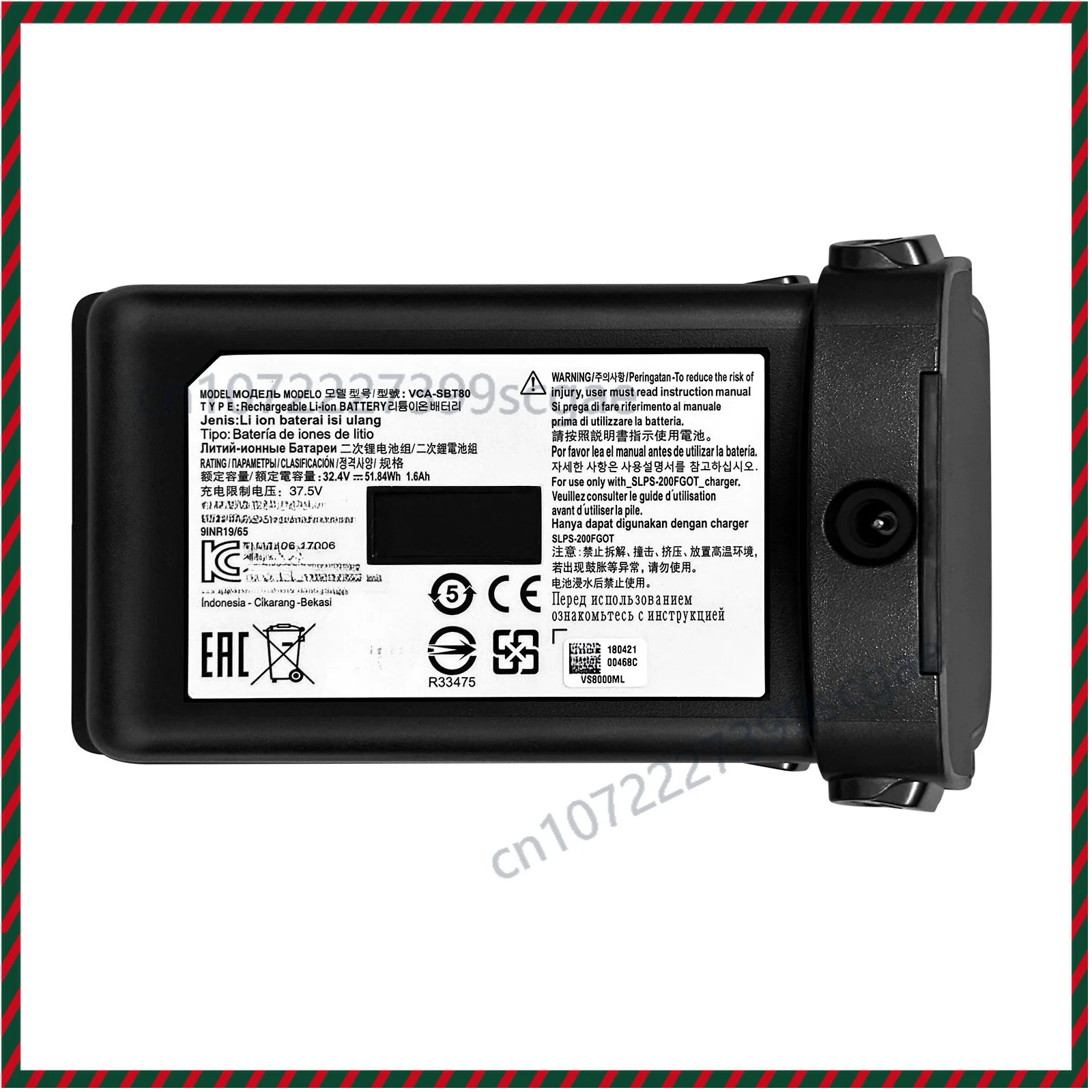 Replacement Battery VCA-SBT80 For Samsung Power Stick Pro VS8000 VS8000ML Cordless Vacuum Cleaner