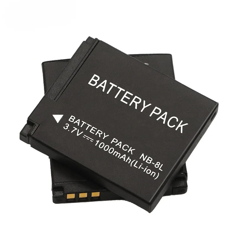 

NB-8L Battery 3.7V 1000mAh Rechargeable Batteries and Charger for Canon A3000 A3100IS A3200 A3300 A2200 Camera Battery