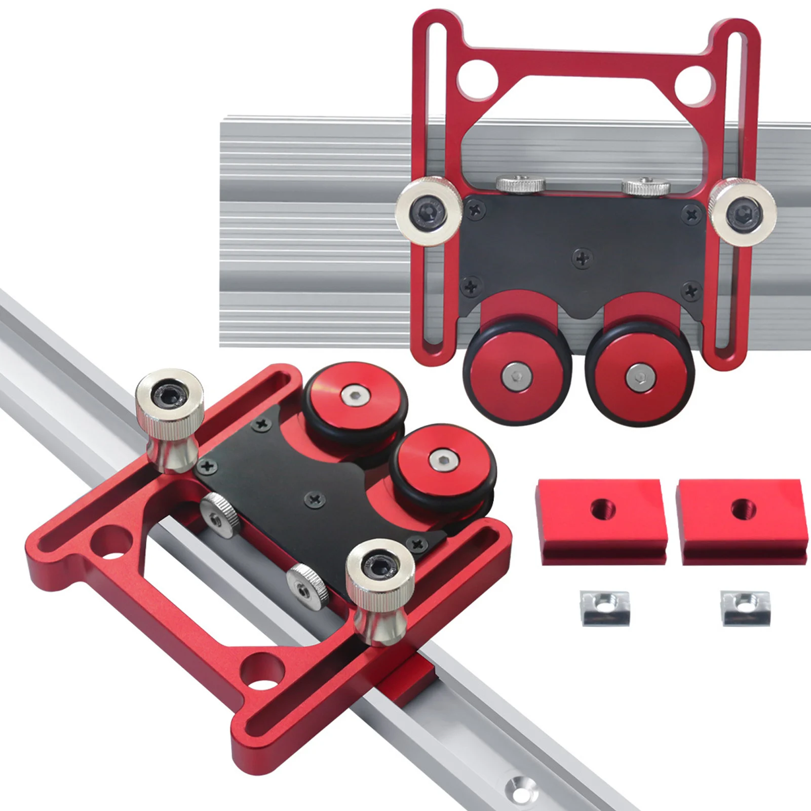 

NEW Woodworking Presser Roller Easy Installation Good Safety Table Saw Stock Roller Aluminum Alloy Good Stability for Workpiece