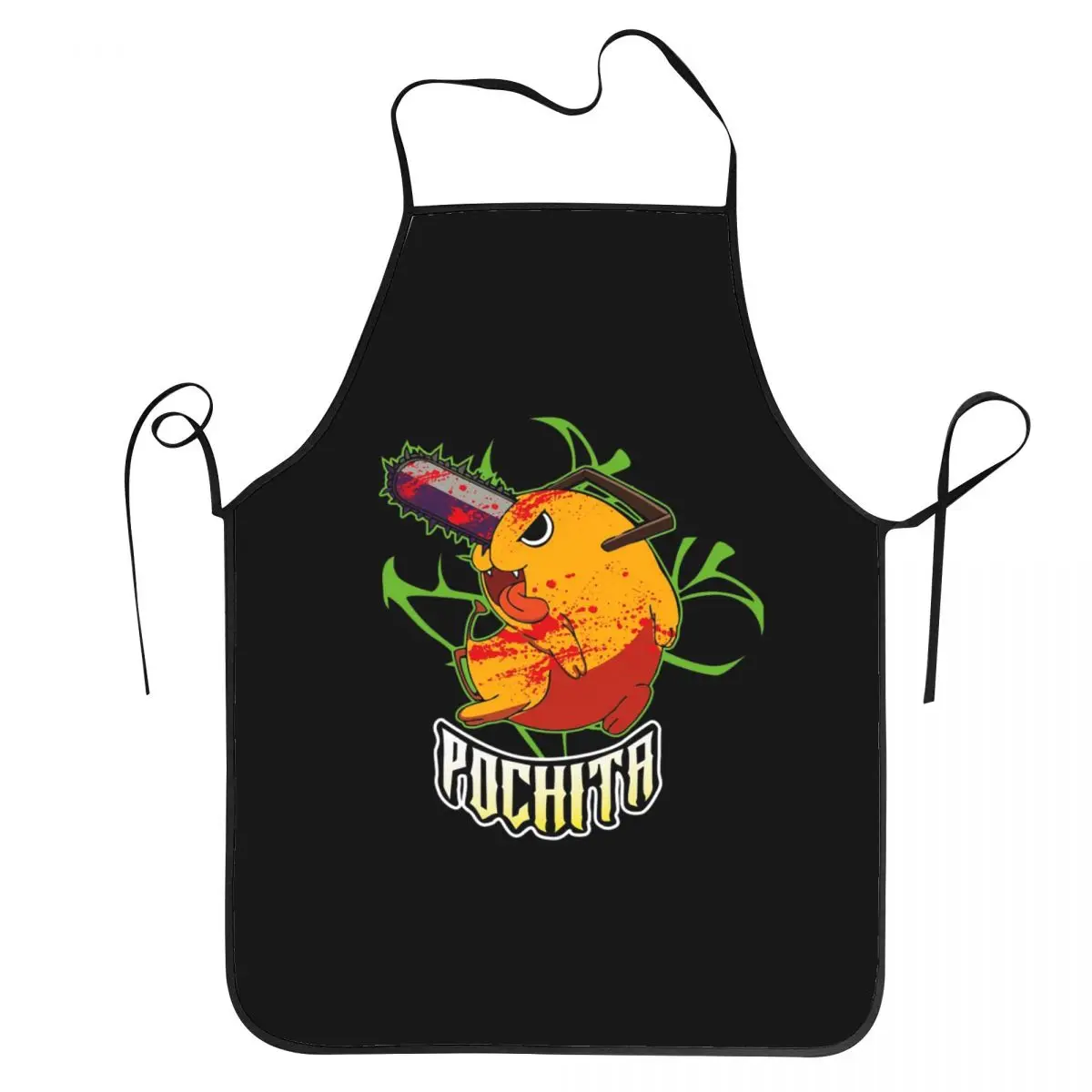 Pochita Ramen Chainsaw Man Anime Aprons Chef Cooking Tablier Waterproof Bib Kitchen Cleaning Pinafore for Women Men Gardening