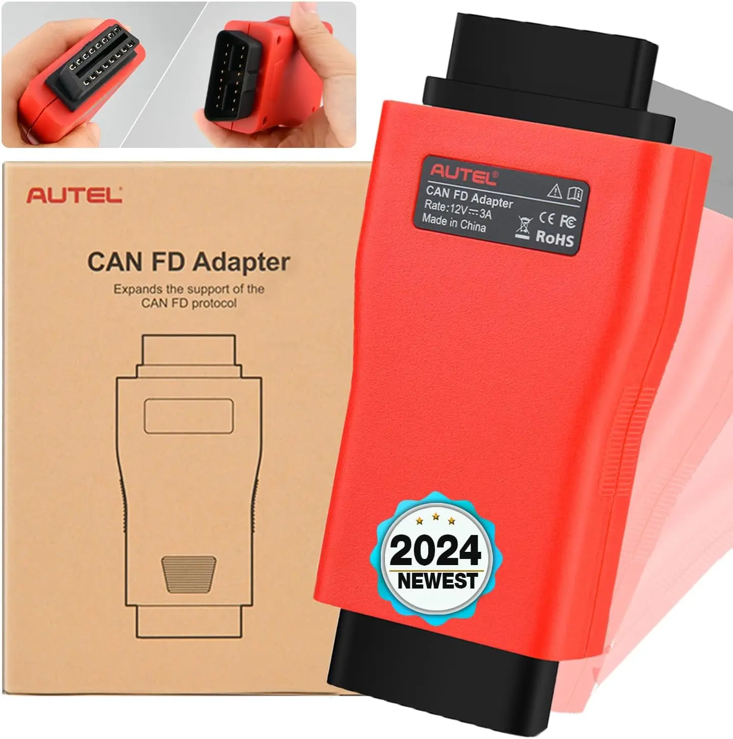 CAN FD CANFD Adapter for GM MY2020 Vehicles, 2024 Newest Compatible with Autel Scanner Diagnostic Scan Tool MaxiSys Series Vehic