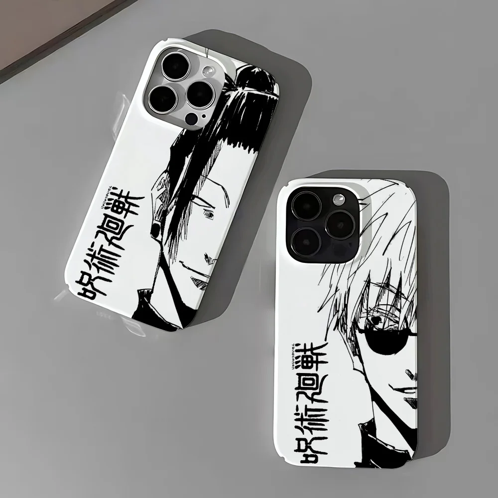 Anime Jujutsus Kaisens Phone Case for iPhone 16 15 14 13 12 11 Pro Max XS XR XSMax 6 7 8 Plus Glossy HD Hard PC Cover
